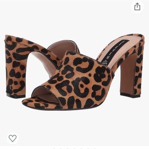 Steven by Steve Madden Jensen Leopard Slide Heels